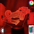 F1 Formula 1 Racing Car 3d Illusion Led Night Light for Child Bedroom Decorative Nightlight Unique Gift for Kids Room Desk Lamp