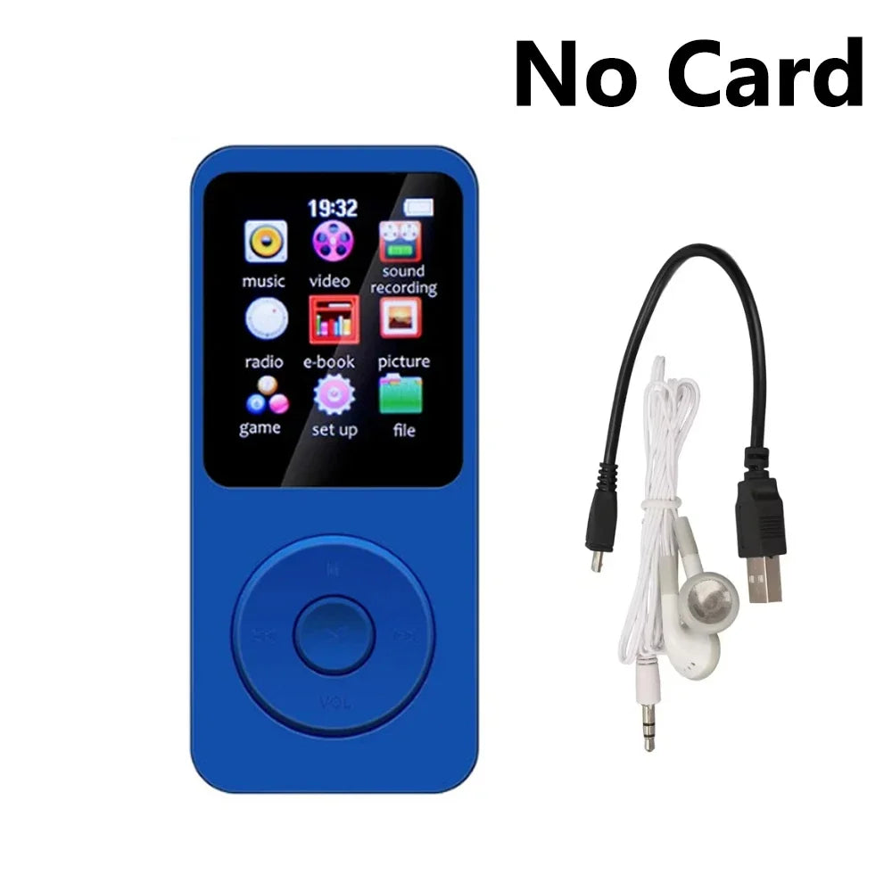 Portable MP3 Player Bluetooth Lossless Music Player Walkman 1.8 Inch LCD Display MP4 E-Books Picture FM Recording MP3 Speaker