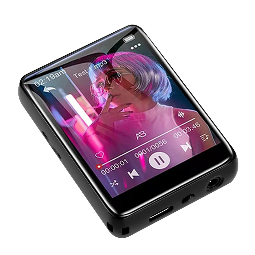 2.4 Inch Touch Screen MP3 Player with Bluetooth 5.4 HiFi Sound Built-in Speaker E-book Reader Music Walkman for Sports And Travel