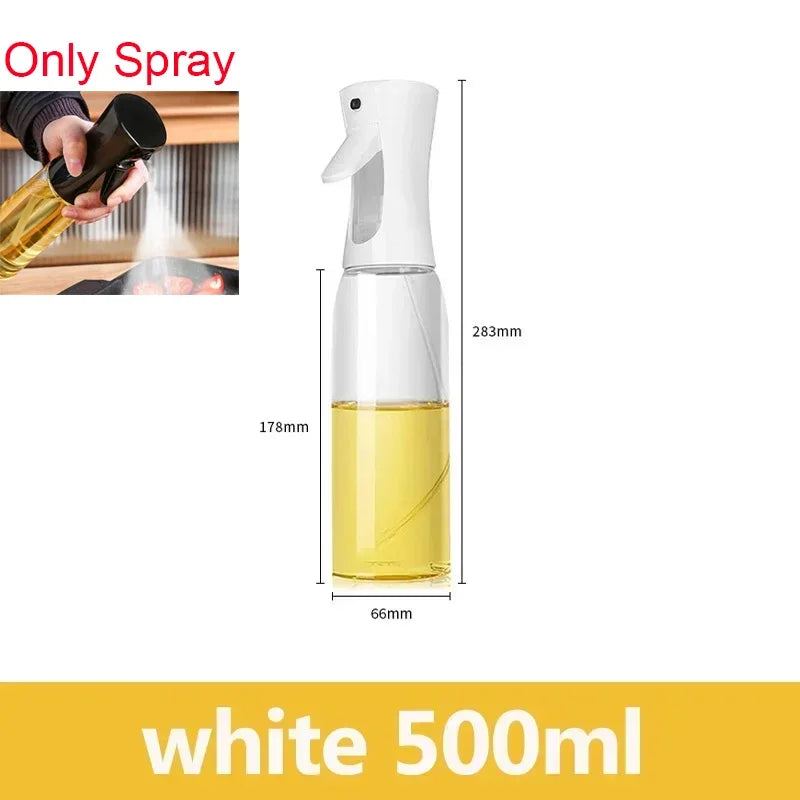 Kitchen Oils Spray Olive Oil Cruet Spray  Home Kitchen Air Fryer Spray Camping BBQ Cooking Plastic Oil Bottle  200/300ml/500ml