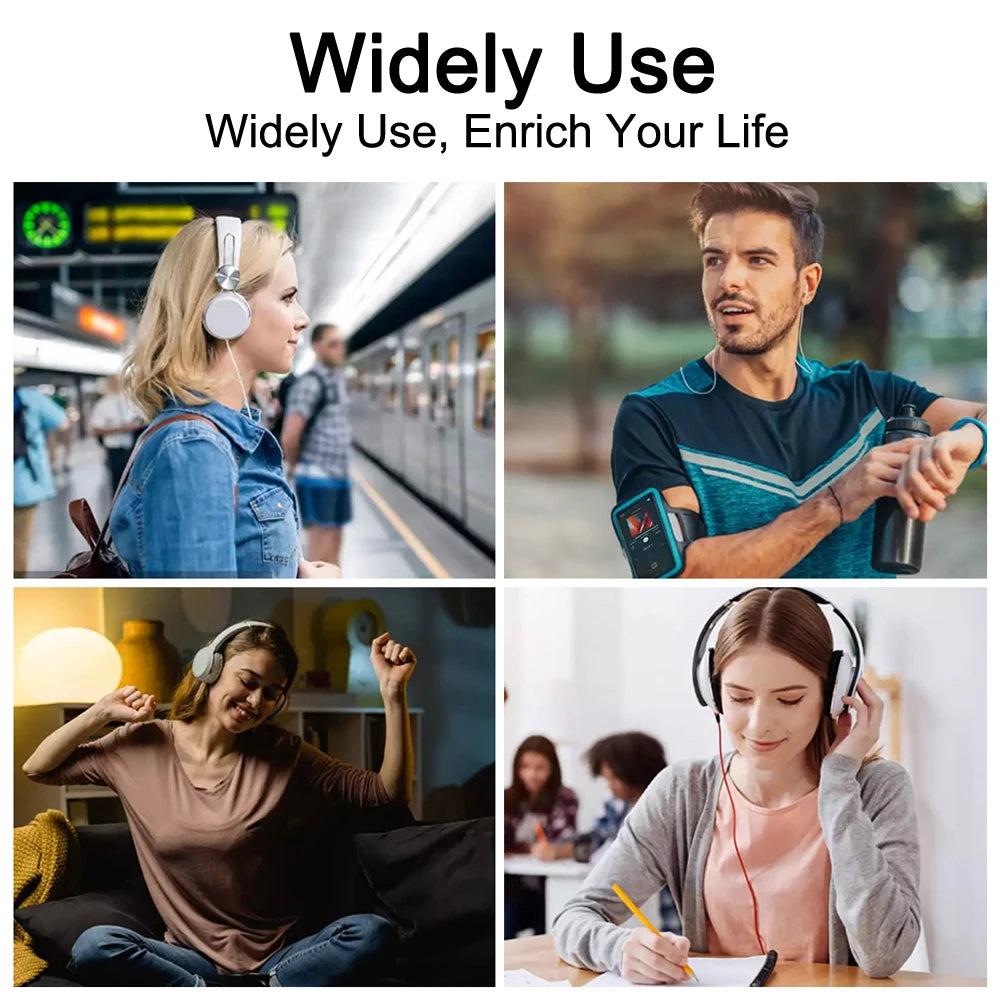 2.4 Inch Touch Screen MP3 Player with Bluetooth 5.4 HiFi Sound Built-in Speaker E-book Reader Music Walkman for Sports And Travel