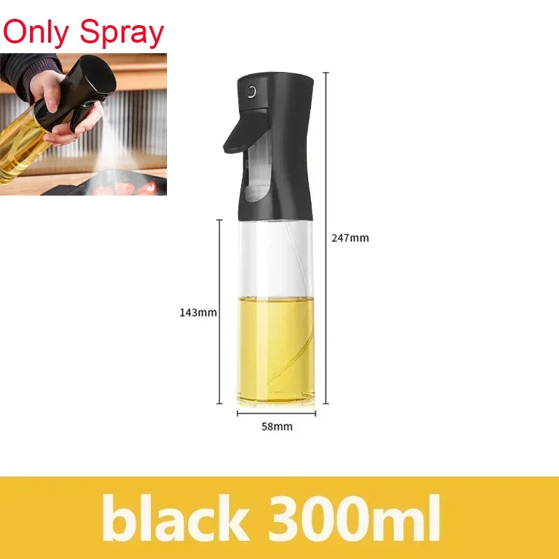 Kitchen Oils Spray Olive Oil Cruet Spray  Home Kitchen Air Fryer Spray Camping BBQ Cooking Plastic Oil Bottle  200/300ml/500ml