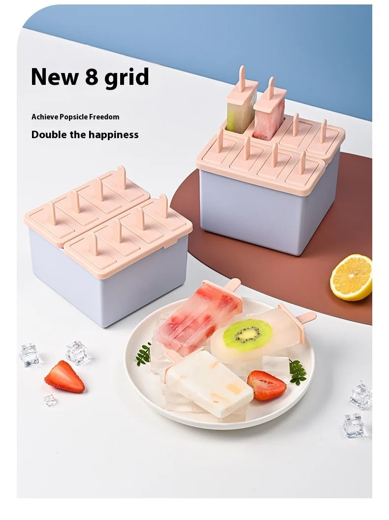 Popsicle/Sorbet Mold Popsicle Making Frozen Ice Box Lid Homemade Ice Cream Artifact kitchen things gadgets kitchen items
