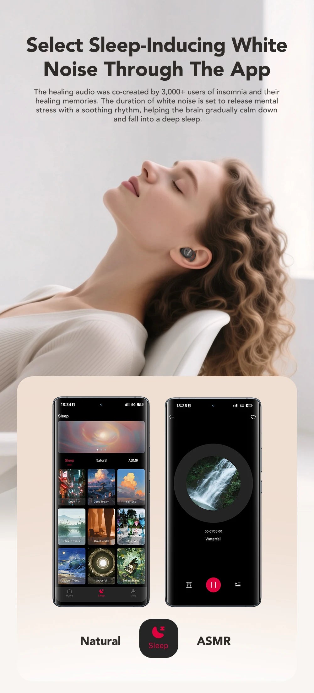 MINISO MS217 TWS Mini Sleep Earbuds Bluetooth 6.0 AI Translator 134 Languages ENC Noise Cancelling Ultra-Light In-Ear Headphones