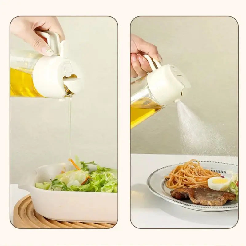 Kitchen Oils Spray Olive Oil Cruet Spray  Home Kitchen Air Fryer Spray Camping BBQ Cooking Plastic Oil Bottle  200/300ml/500ml