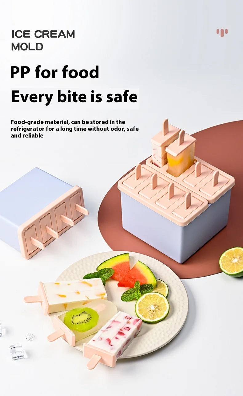 Popsicle/Sorbet Mold Popsicle Making Frozen Ice Box Lid Homemade Ice Cream Artifact kitchen things gadgets kitchen items