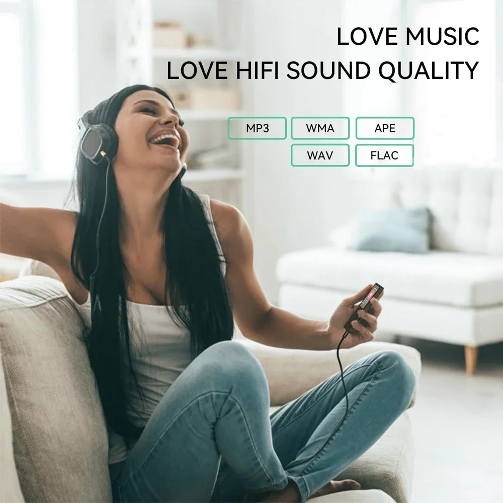 Portable MP3 Player Bluetooth Lossless Music Player Walkman 1.8 Inch LCD Display MP4 E-Books Picture FM Recording MP3 Speaker