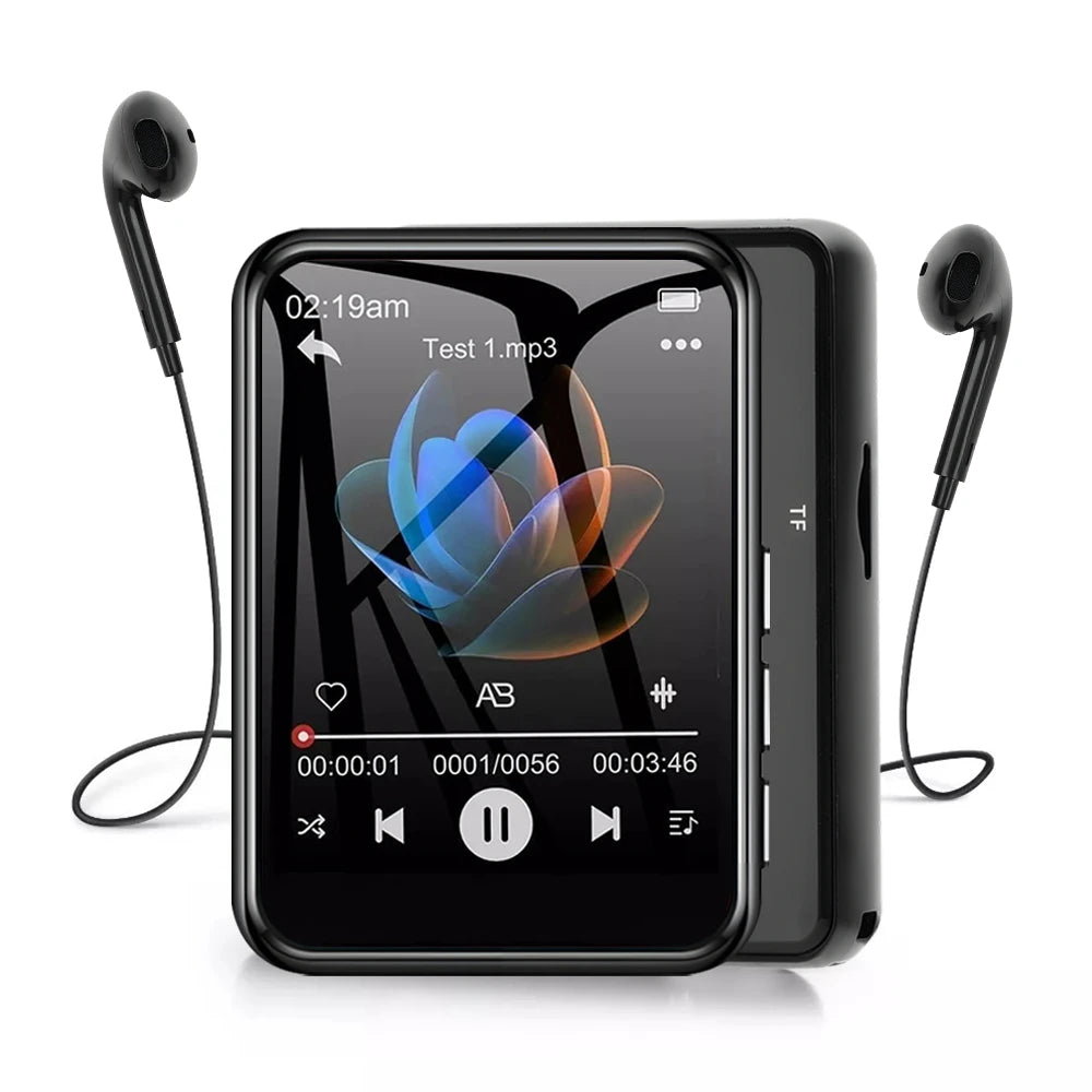 2.4 Inch Touch Screen MP3 Player with Bluetooth 5.4 HiFi Sound Built-in Speaker E-book Reader Music Walkman for Sports And Travel