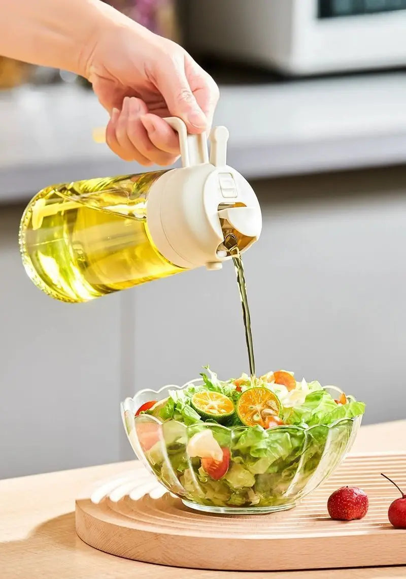 Kitchen Oils Spray Olive Oil Cruet Spray  Home Kitchen Air Fryer Spray Camping BBQ Cooking Plastic Oil Bottle  200/300ml/500ml