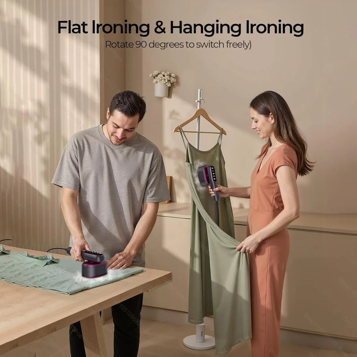 Portable Steamer Iron Steam Hanging Iron Professional Handheld 1200W Household Heating Portable Garment Steamer Clothing Surface