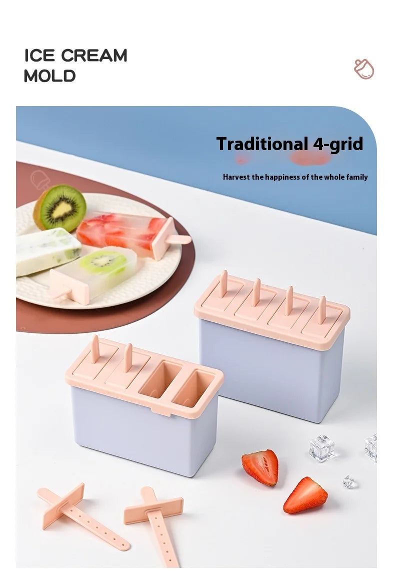 Popsicle/Sorbet Mold Popsicle Making Frozen Ice Box Lid Homemade Ice Cream Artifact kitchen things gadgets kitchen items