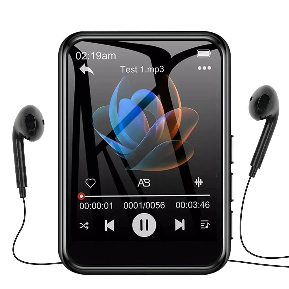 2.4 Inch Touch Screen MP3 Player with Bluetooth 5.4 HiFi Sound Built-in Speaker E-book Reader Music Walkman for Sports And Travel