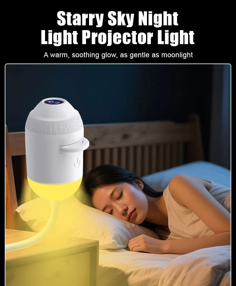 Explosive USB Starry Sky Projection Light for Car Interior, Home, Bedroom, Nightlight, Romantic Galaxy Atmosphere Light