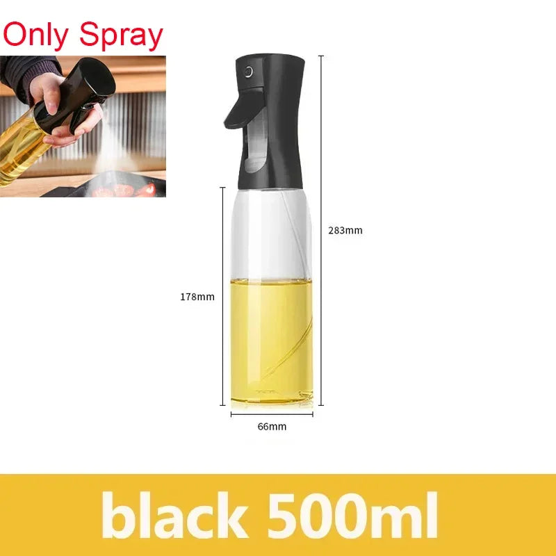 Kitchen Oils Spray Olive Oil Cruet Spray  Home Kitchen Air Fryer Spray Camping BBQ Cooking Plastic Oil Bottle  200/300ml/500ml